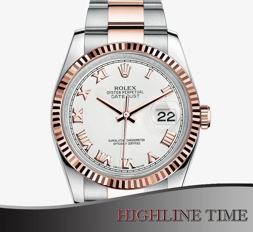ROLEX DATEJUST STAINLESS STEEL/ROSE 